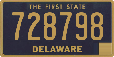 DE license plate 728798