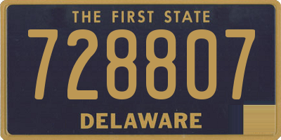 DE license plate 728807