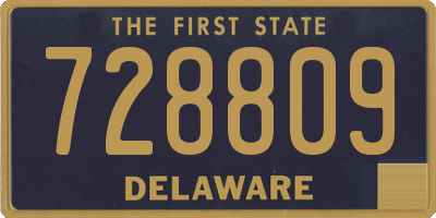 DE license plate 728809