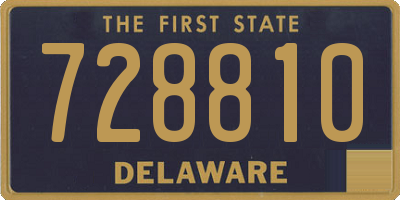 DE license plate 728810