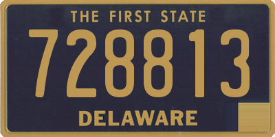 DE license plate 728813