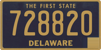 DE license plate 728820