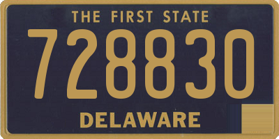 DE license plate 728830