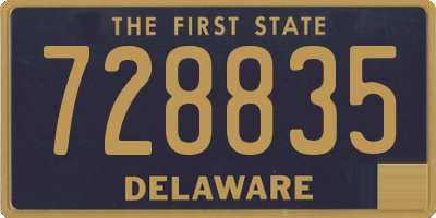 DE license plate 728835
