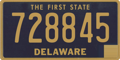 DE license plate 728845