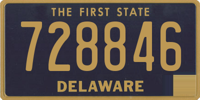 DE license plate 728846