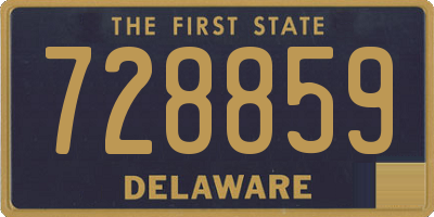 DE license plate 728859
