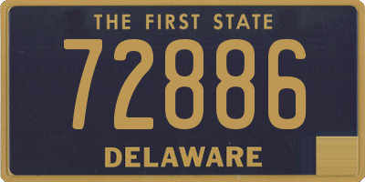 DE license plate 72886