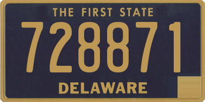 DE license plate 728871