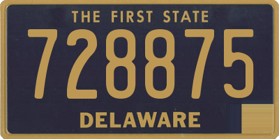 DE license plate 728875