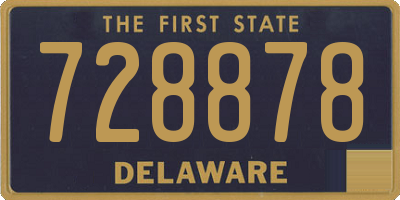 DE license plate 728878