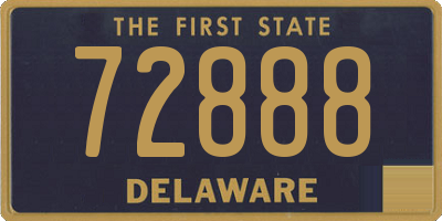 DE license plate 72888