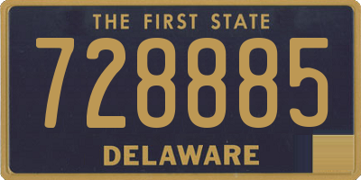 DE license plate 728885