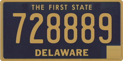 DE license plate 728889