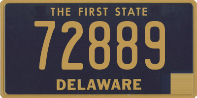 DE license plate 72889