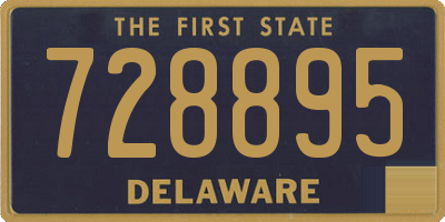 DE license plate 728895