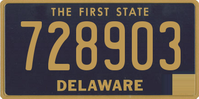 DE license plate 728903