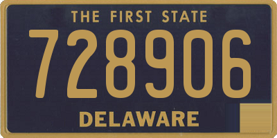 DE license plate 728906