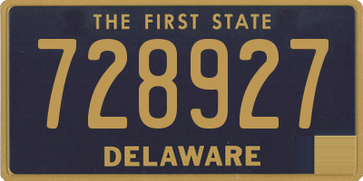 DE license plate 728927