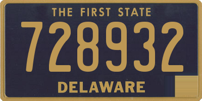 DE license plate 728932