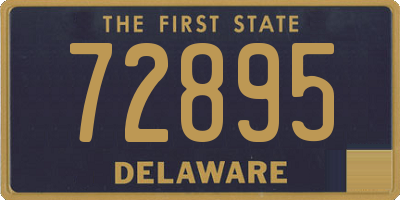 DE license plate 72895