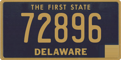 DE license plate 72896