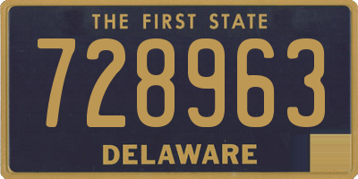 DE license plate 728963
