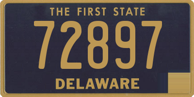 DE license plate 72897