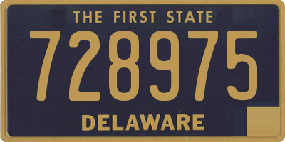 DE license plate 728975