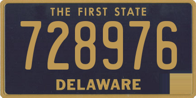 DE license plate 728976