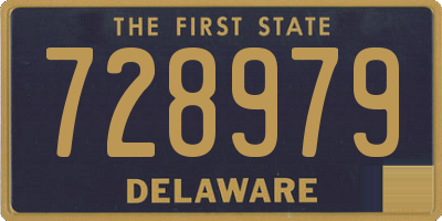 DE license plate 728979