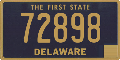 DE license plate 72898