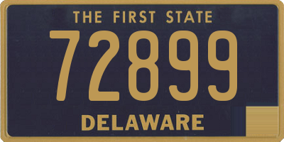 DE license plate 72899