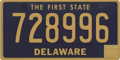 DE license plate 728996