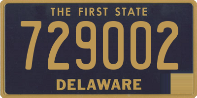 DE license plate 729002