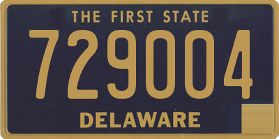 DE license plate 729004