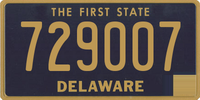 DE license plate 729007