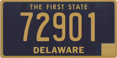 DE license plate 72901