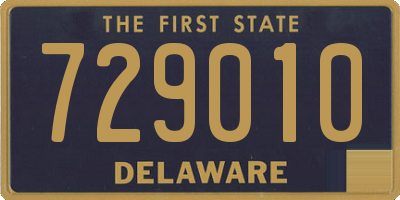 DE license plate 729010