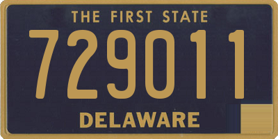 DE license plate 729011