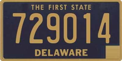 DE license plate 729014