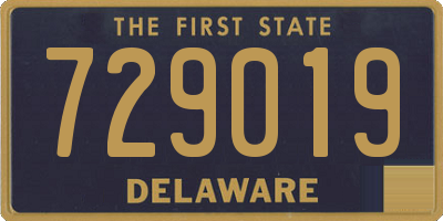 DE license plate 729019