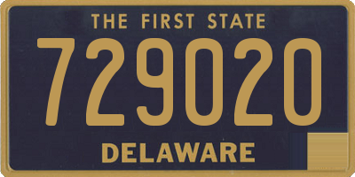 DE license plate 729020