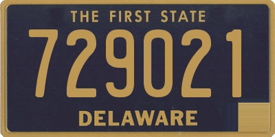 DE license plate 729021