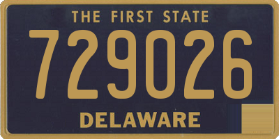 DE license plate 729026