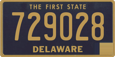 DE license plate 729028