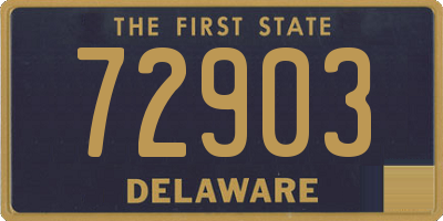 DE license plate 72903