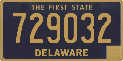 DE license plate 729032