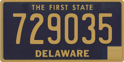 DE license plate 729035