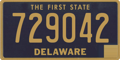 DE license plate 729042